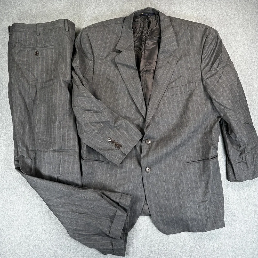 Brooks Brothers 1818 Madison Suit Mens Blazer 48 Pants 43x28 Gray